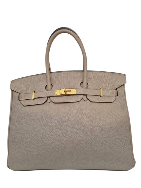 Hermès Birkin 35 Togo Gris Tourterelle 